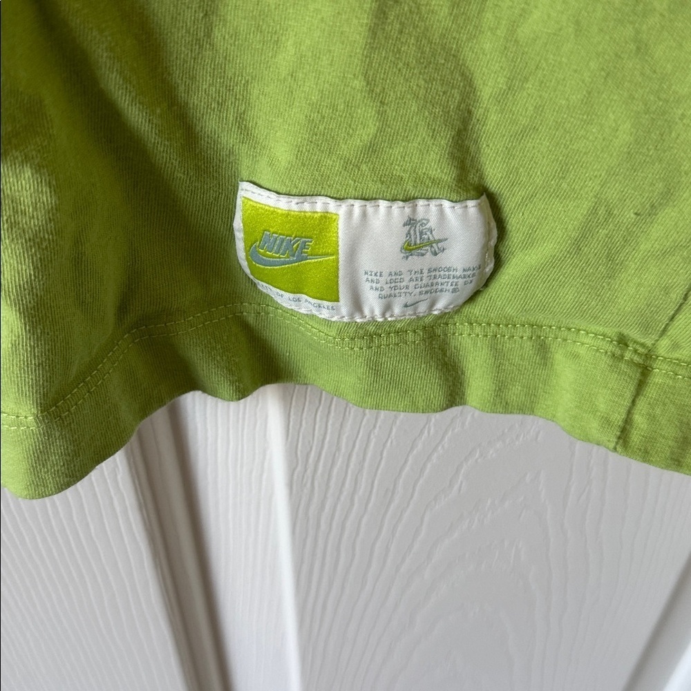 Nike Lime Green Los Angeles Tee SZ M - Picture 3 of 4